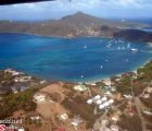 Bequia from the sky